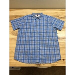 The North Face Men's Plaid Short Sleeve Button Up Outdoor Hiking Shirt Size 2XLT
